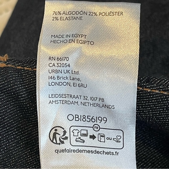 Maeve By Anthropologie The Colette Cropped Wide-Leg Jeans Size 29 Dark Denim - Picture 9 of 12